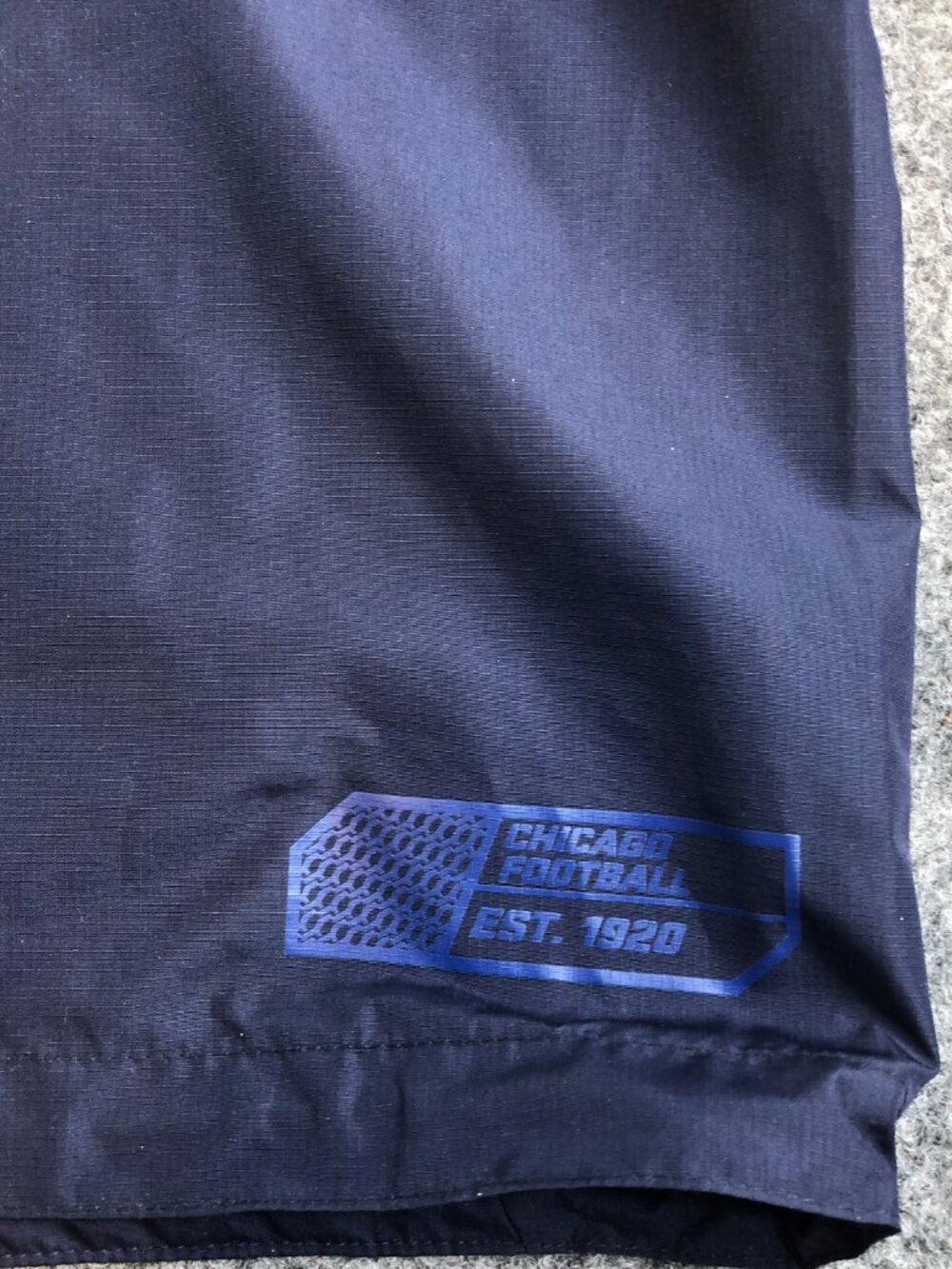 Nike Chicago Bears Jacket Men 3XL Blue Windbreaker 1/4 Zip Football Short Sleeve - Picture 10 of 14